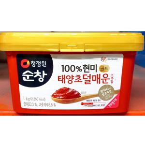 순창 태양초고추장 1kg 현미 안매운 어린이용 맵지않은 고추장