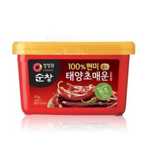 청정원 순창 태양초 현미 매운고추장 3kg