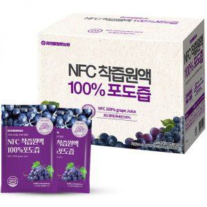 참앤들황토농원 NFC 착즙원액 포도즙 100ml x 50p 5L 1개