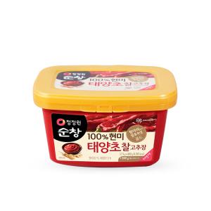 청정원 순창 100% 현미 태양초 찰고추장 2kg(1.7kg + 300g)