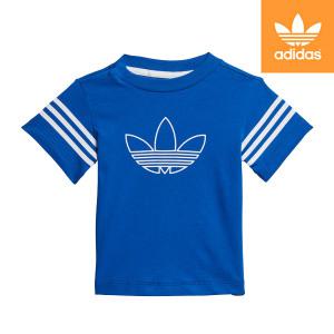 [매장정품] 아디다스 ADIDAS 키즈 85cm-100[돌선물/백일선물] 유아 아웃라인 티셔츠/반팔티셔츠 [FM4442]