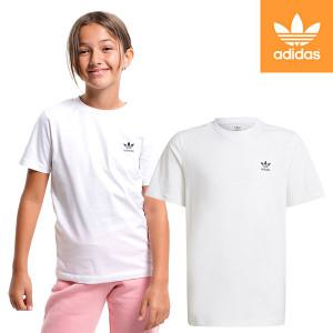 [매장정품] 아디다스 ADIDAS 키즈 130cm-160cm 주니어 오리지널 블랙 코튼 반팔티셔츠 *면소재 [HK0403]