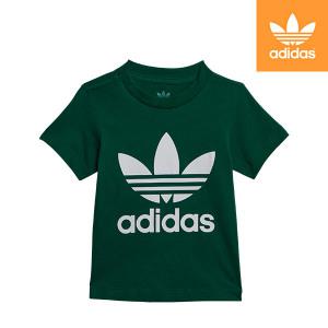 [매장정품] 아디다스 ADIDAS 키즈 85cm-95cm 유아 오리지널 로고 반팔티셔츠/면소재 그린 [IC6114]