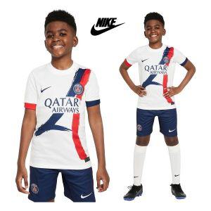 [매장정품] 나이키 NIKE 키즈 주니어 파리생제르망 PSG 어웨이 져지 축구 반팔티 FN9126-101