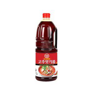 해표 고추맛기름 1.8L 중식 식당용 대용량 향미유 매콤한 고춧기름 요리기름 매운기름 매운맛기름 업소용