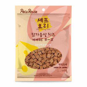 애견간식 펫츠루트 셰프요리 닭가슴살 치즈 1팩 400g