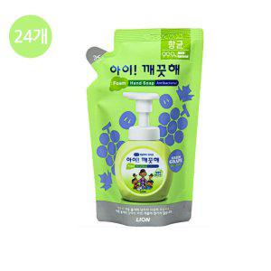 아이깨끗해 거품형 달콤한 청포도 리필 200ml 24개