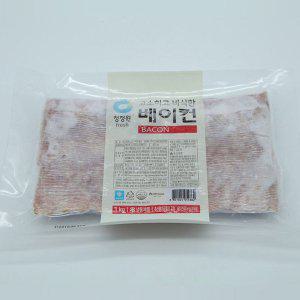 (냉동식품) 청정원 고소하고 바삭한 베이컨 1kg (반품불가)