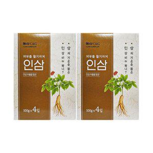 동산CnG 건강한 인삼비누 100g 4입 x 2개