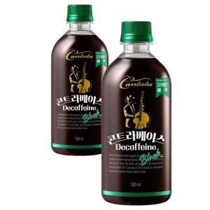 롯데 칸타타 콘트라베이스 디카페인 블랙 500ml 6PET