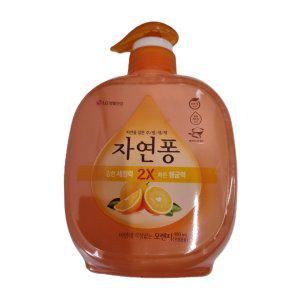 자연퐁 490ml 오렌지 식기 세척 워싱 찌든때 클리너