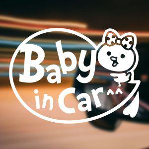 Baby in Car/병아리 반사시트지 자동차스티커