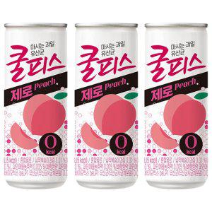 동원 쿨피스 제로 복숭아 230ml 60캔 (30캔 2박스)