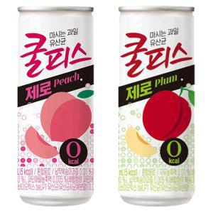 쿨피스 제로 230ml 복숭아 30캔+자두 30캔(60캔)