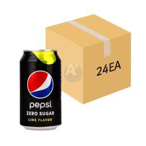 펩시 콜라 제로슈거 라임향 355ml 캔 24개입 (1BOX)