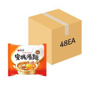 농심 안성탕면 125g 48개입 (1BOX) 봉지라면 한박스 대용량 라면스프 얼큰한매운라면 (반품불가)