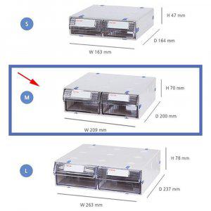 시스템 멀티박스中 209x200x70mm 1단 소품정리 공구함