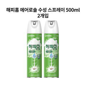 해피홈 에어로솔 수성 아카시아향 스프레이 500ml 2입