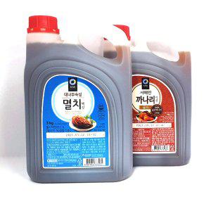 청정원 멸치액젓 까나리액젓 3kg 김장 자연숙성 말통