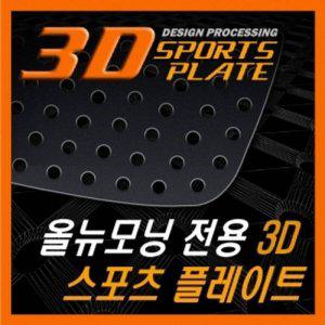 올뉴모닝 3D 타공 스포츠 플레이트 몰딩 좌우 1set