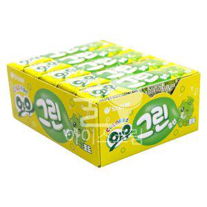 와우 그린 풍선껌 탱글포도 21g x 15개 (1BOX)