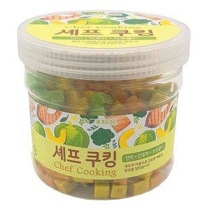 애견 훈련 간식 연어 단호박 브로콜리 400g 통간식