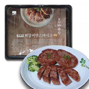 미트팜 떡갈비맛 스테이크 (국내산돈육) 600g