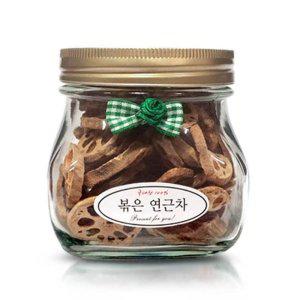 명품 연근차 100g (답례품/유리병)