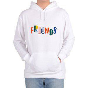 후드티 친구 FRIEND 영어단어 디자인 무지개색