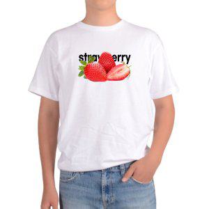 반팔티 달콤한 딸기 Strawberry 싱싱하고 새빨간 점점