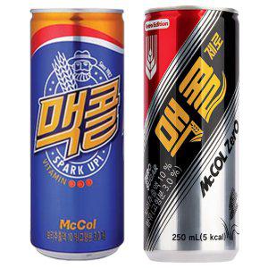 일화 맥콜 250ml 30캔+맥콜제로 250ml 30캔 (총60캔)