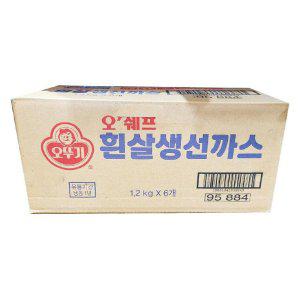 오뚜기 오쉐프 흰살 생선까스 1.2KG 1박스(6입)