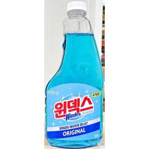 유리세정제 윈덱스 500ml 리필용 x6개 업소 식당용