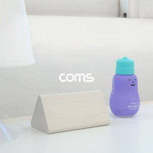 Coms 디지털 LED 나무시계 (삼각 White)