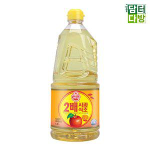 오뚜기 2배 사과식초 1.5L x 2개