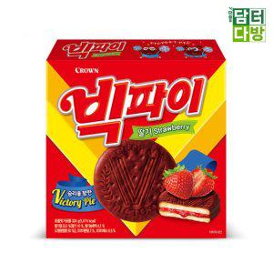 크라운제과 빅파이 딸기 324g X 4개