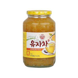 오뚜기 유자차 1kg 액상차 사무실 카페 국산 과일차 과실차 탕비실음료 따뜻한차 겨울차 건강차 유자에이드