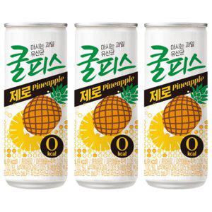 동원 쿨피스 제로 파인애플 230ml 60캔 (30캔 2박스)