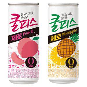 쿨피스 제로 230ml 복숭아 30캔+파인애플 30캔(60캔)