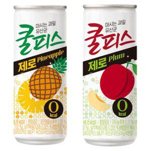 쿨피스 제로 230ml 파인애플 30캔+자두 30캔(60캔)