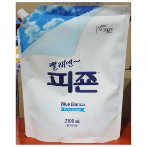 섬유 유연제 피죤 블루비앙카 2.1L 리필형 빨래 세제