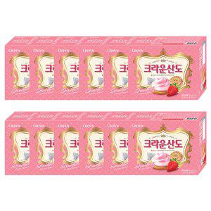 크라운 산도 딸기 크림 치즈 161g 12개 1Box 간식