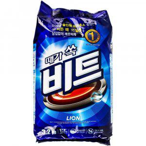 때가쏙비트 리필 3.2kg 라이온 세탁세제