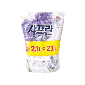 샤프란 릴렉싱아로마 섬유유연제 2100ml + 2100ml