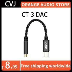 CVJ CT-3 DAC C타입 ~ 3.5mm, 4.4mm, CX31993 칩, 8 직조 실버 도금 케이블, 하이파이 음질, 오리지널 사운드 프레젠테이션