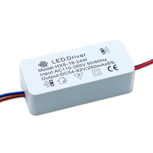 2-3W 3-5W 4-7W 8-12W 13-18W 18-24W 250mA LED 절연 드라이버 AC110-265V 스포트라이트 통용 정전류 변압기