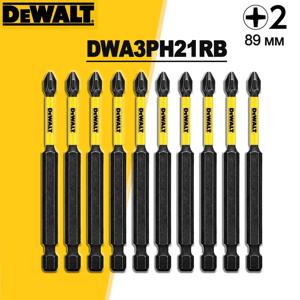 DEWALT 필립스 임팩트 스크루 드라이버 비트 1/4 생크, 전동 드릴용, 5/10 피스 롱 드릴, 전동 공구 액세서리, DWA3PH2IRB, #2