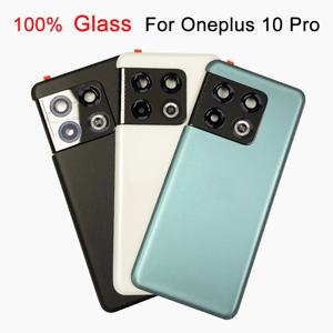 OnePlus 10 Pro NE2210 용 유리 후면 배터리 커버 및 카메라 프레임 후면 커버 하우징 케이스, OnePlus 10 Pro 1 + 10 Pro 문짝, A +++