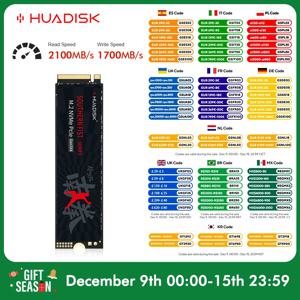 HUADISK 노트북 및 데스크탑용 SSD 솔리드 스테이트 디스크 하드 드라이브, M.2 PCIe NVME, 128GB, 256GB, 512GB, 1TB, M2 2280