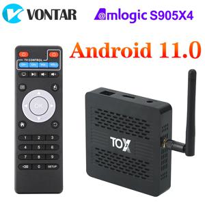 2023 안드로이드 11 TV 박스, 돌비 애트모스 AV1 DLNA 지원, 와이파이 1000M BT, 4K 미디어 플레이어, TOX3 Amlogic S905X4, 4GB, 32GB